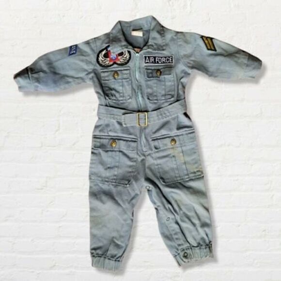 NWT Vintage Air Force Infant Romper 12 Months The May Company - Picture 2 of 8